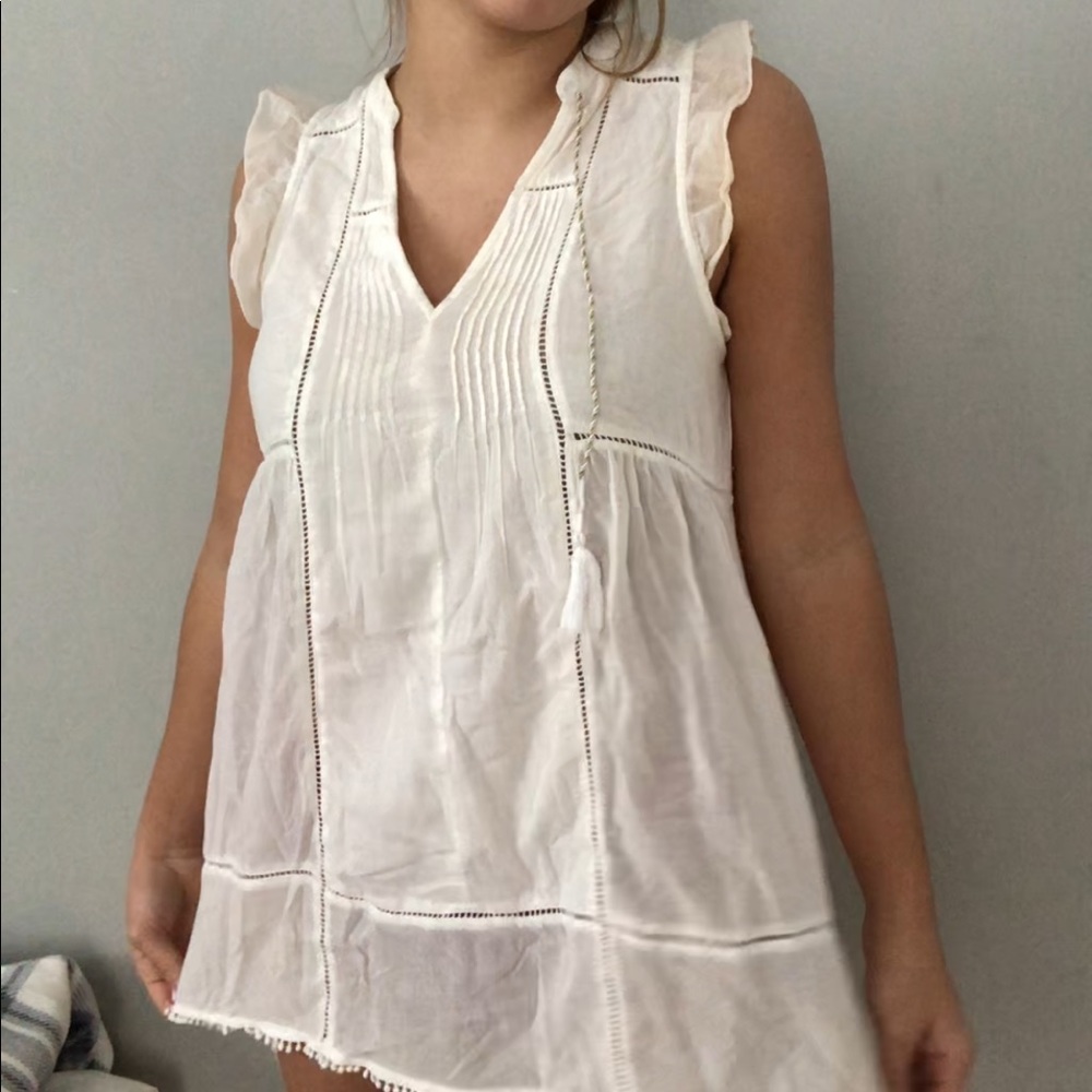 Maeve Women’s White Mini Sundress/Coverup